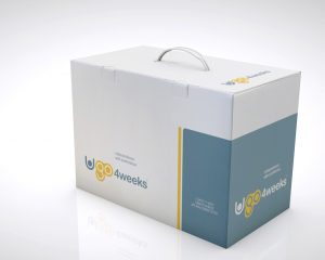 Environmentally-friendly box of catheter drainage and fixation products