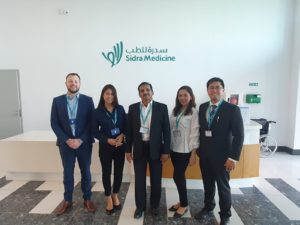 Sales team members in Qatar