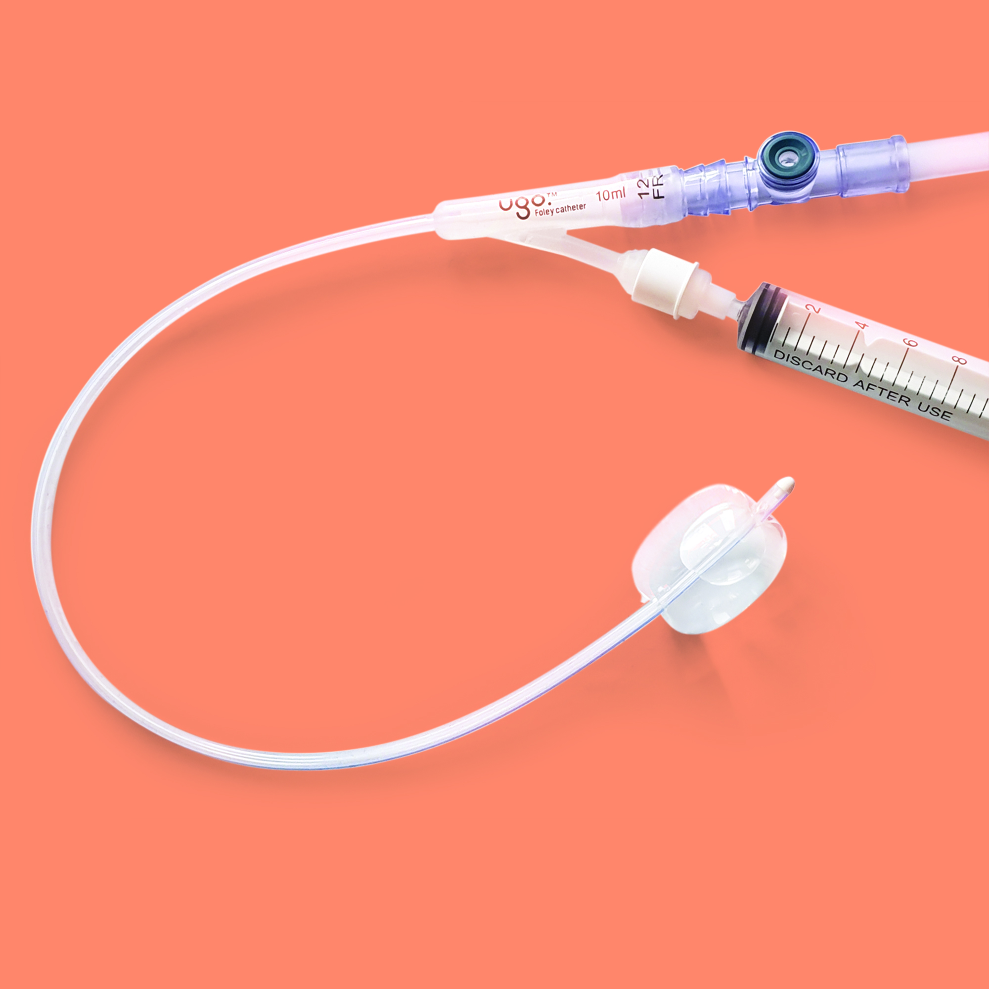 Ugo Foley Two way Silicone Urinary Catheter Optimum Medical ugo-foley-two-way-silicone-urinary-catheter-optimum-medical