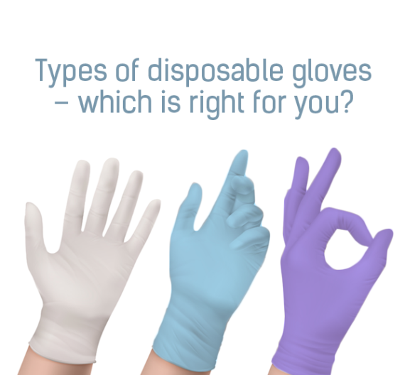 image of different disposable gloves